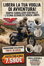 FANTIC CABALLERO 500 RALLY PROMO GIACCA e CASCO OM