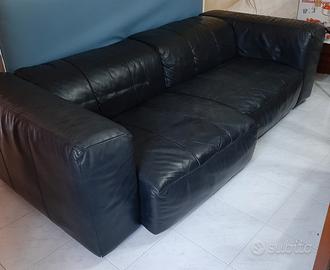 divano in vera pelle presotto