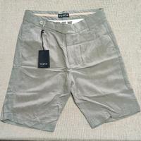 Pantaloncini Yconx Tg.48 Grigio Viscosa & Lino NEW
