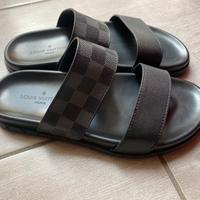 Ciabatte uomo Louis Vuitton Damier Graphite 41