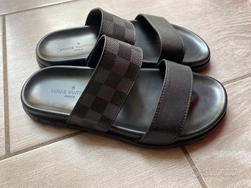 Ciabatte uomo Louis Vuitton Damier Graphite 41