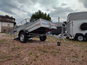 Carrello Rimorchio Auto Mono Asse Basculante