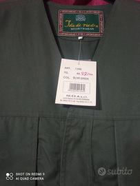GILET CACCIA VERDE SCURO TAGLIA 48