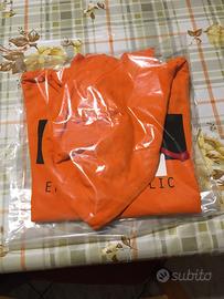 Felpa errea arancione nuova taglia XS