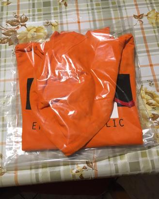 Felpa errea arancione nuova taglia XS