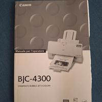Manuale stampante Canon BJC-4300