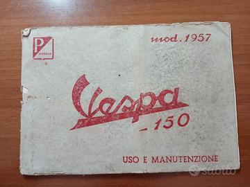 LIBRETTO ORIGINALE MANUTENZIONE VESPA 150 VB1T