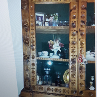 Credenza intarsiata fine ottocento