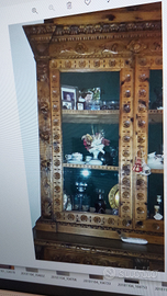 Credenza intarsiata fine ottocento