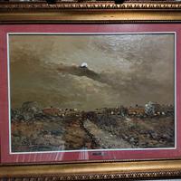 Quadro d’autore firmato COLUCCI Paesaggio materico
