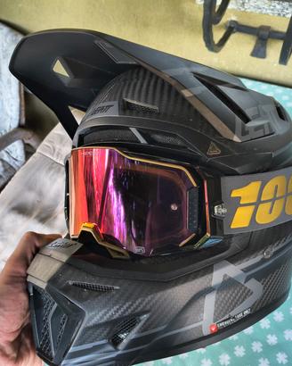 Casco Leatt 9.5 Full Carbon "S" + Armega 100%