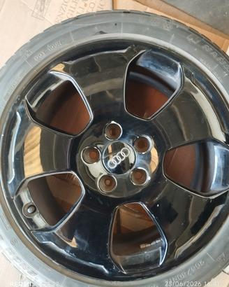 4 cerchi in lega audi Neri  17 pollici 