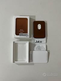 Apple Wallet Magsafe originale pelle saddle brown