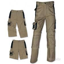 Pantaloni LAVORO 3 in 1 trasf.bili-NUOVI- tg.L,M,S