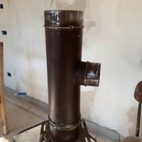 Camino coibentato 80/130 e raccordo 100/150