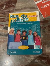 Libro di scuola di francese delle medie Rue du col