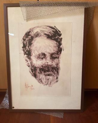 Coppia di disegni originali Gianni Cerutti 1963