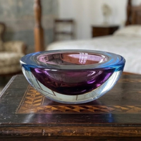 Vaso Sommerso Murano anni 60 design Poli