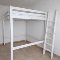 struttura letto soppalco IKEA STORA mordente bianc