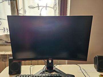 monitor 24" aoc c24g1 144hz come nuovo