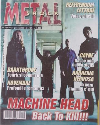 Metal Shock Numeri 350-353-354 2002 anche separati