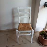 sedia vintage impagliata