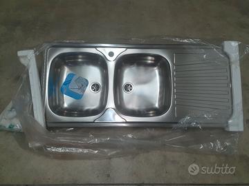 LAVANDINO INOX 2 VASCHE