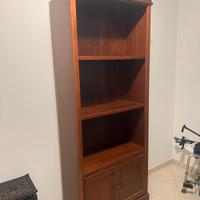 Libreria arte povera noce scuro