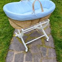 Culla / Cesta per neonato in vimini – Pali