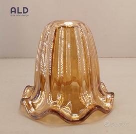 Ricambio lampadario boccia in vetro ambra e14