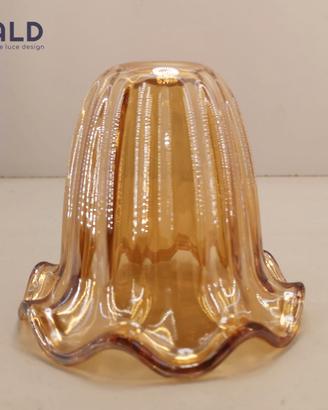 Ricambio lampadario boccia in vetro ambra e14