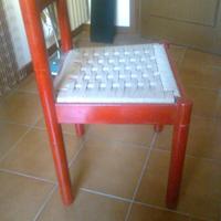 Sedie in legno ROSSE