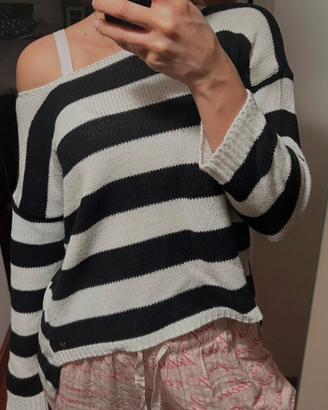 Maglione a righe