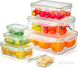 Set di Contenitori per Alimenti in Plastica,
