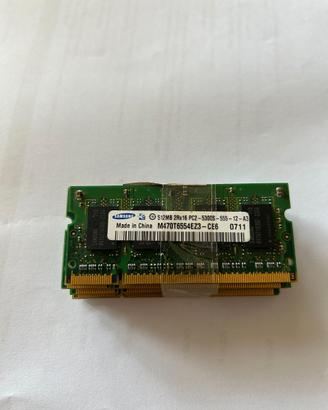 Memoria RAM da 512 MB DDR2 667 MHz PC2-5300