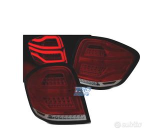 FANALI MERCEDES W164 05-08 BAR LED ROSSO FUMÈ