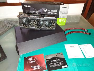 NVIDIA RTX - 3070 8 GB - ASUS T.U.F. +cavi sleeve