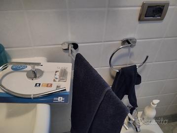 appendiasciugamani bagno acciaio 