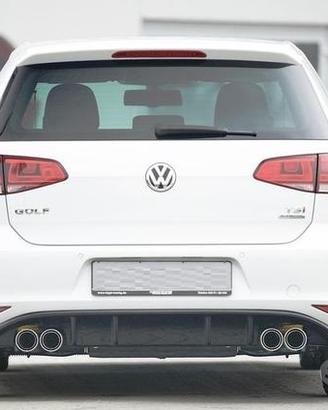 DIFFUSORE POSTERIORE VW GOLF 7 4 scarichi LUCIDO