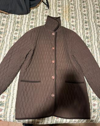 Giacca trapuntata marrone