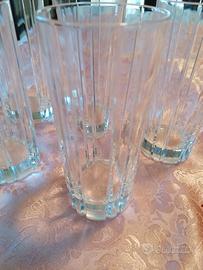 Set 5 bicchieri in cristallo pesanti