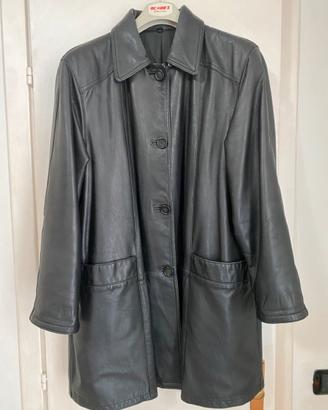 Giaccone in vera pelle da donna
