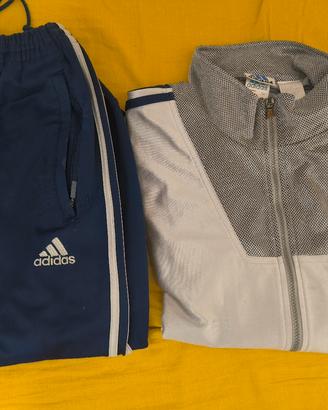 4 tute e una felpa Adidas vintage