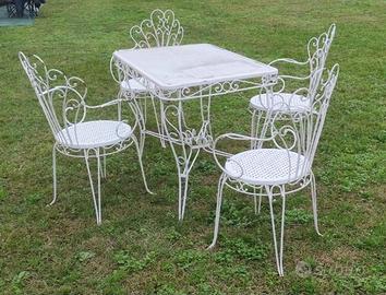 Set da giardino in ferro vintage