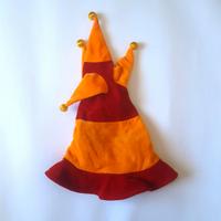 Cappello giullare giallo rosso arancione carnevale