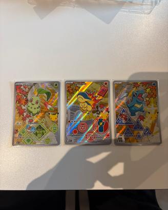 Pokémon 30th – Chikorita, Cyndaquil e Totodile