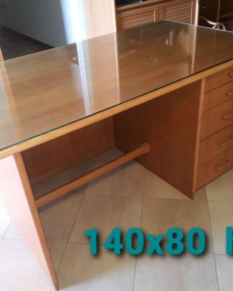 scrivania profess in  legno