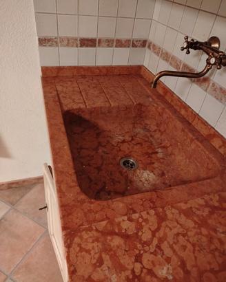 lavello cucina marmo rosso Verona 