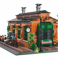 LEGO SERIE1 BRICKLINK 910033 OLD TRAIN ENGIME SHED