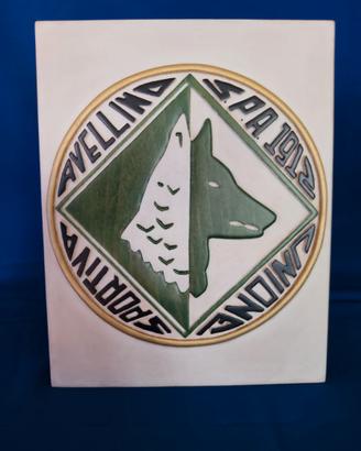 Scudetto dell'Avellino realizzato a mano